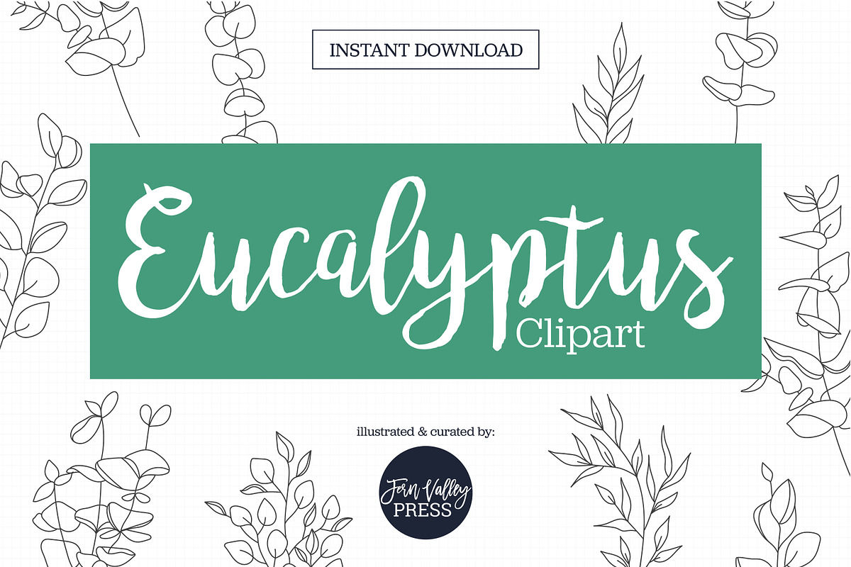 Eucalyptus Dainty Drawing Bundle, a Work Illustration by Hannah Eliza Studio (Photo 1 of 4)