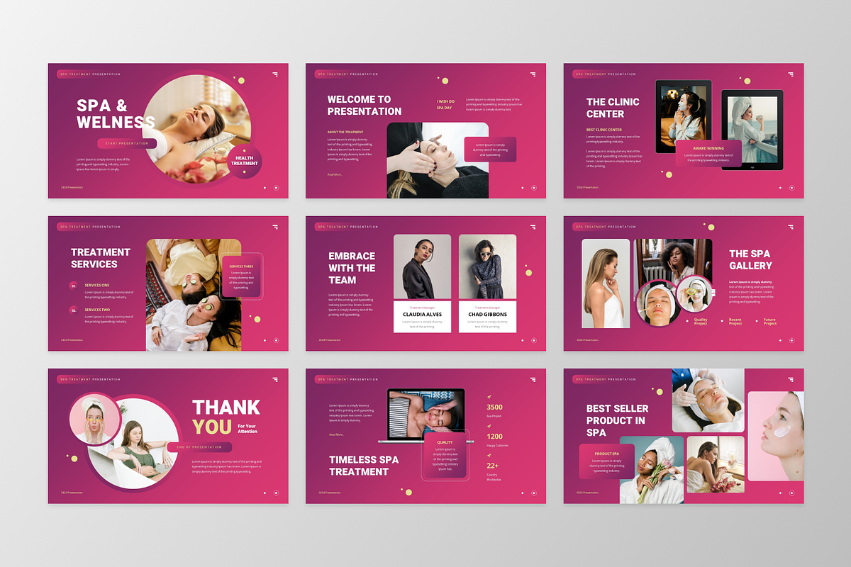 Spa Treatment PowerPoint Template, a Presentation Template by GraphauseProject (Photo 2 of 6)
