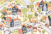 Little Town collection, a Transportation Illustration by OlgaBoncheva (Thumbnail 1 of 10)