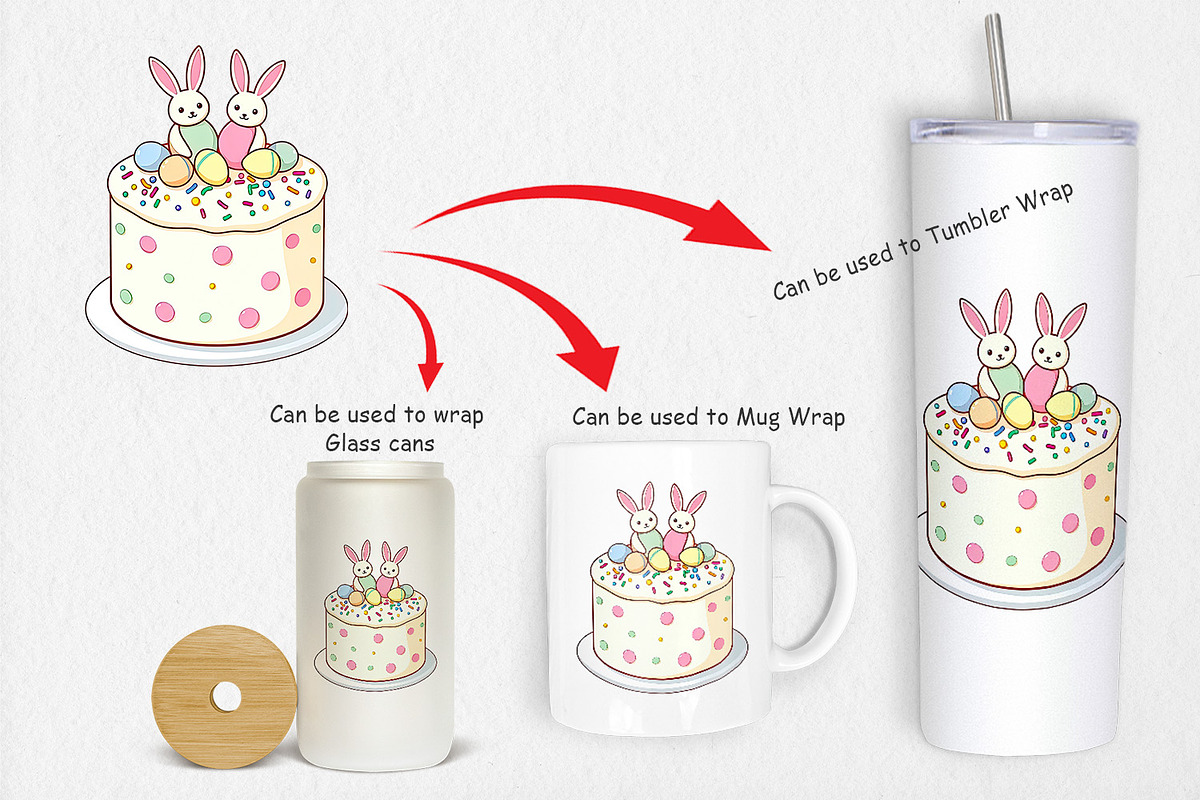 Easter Cake Clipart, a Graphic by Artnoy (Photo 4 of 5)