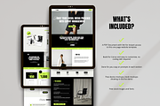 Bold Website Template Canva, a Landing Page Template by Row Creative (Thumbnail 3 of 9)