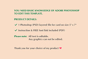 Christmas photo card PSD template, a Card Template by PSD templates and Photos (Thumbnail 3 of 3)