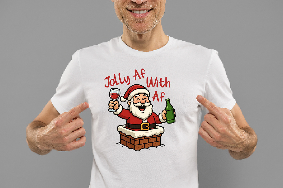 Funny Santa Claus PNG Bundle, an Illustration by Daily.Designs (Photo 2 of 5)