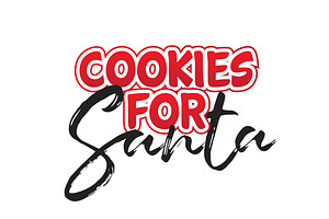 Cookies For Santa Vector