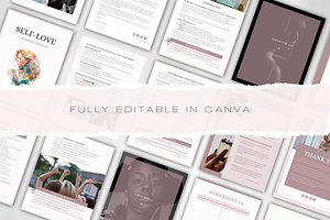 Self-Love EBook Canva Template