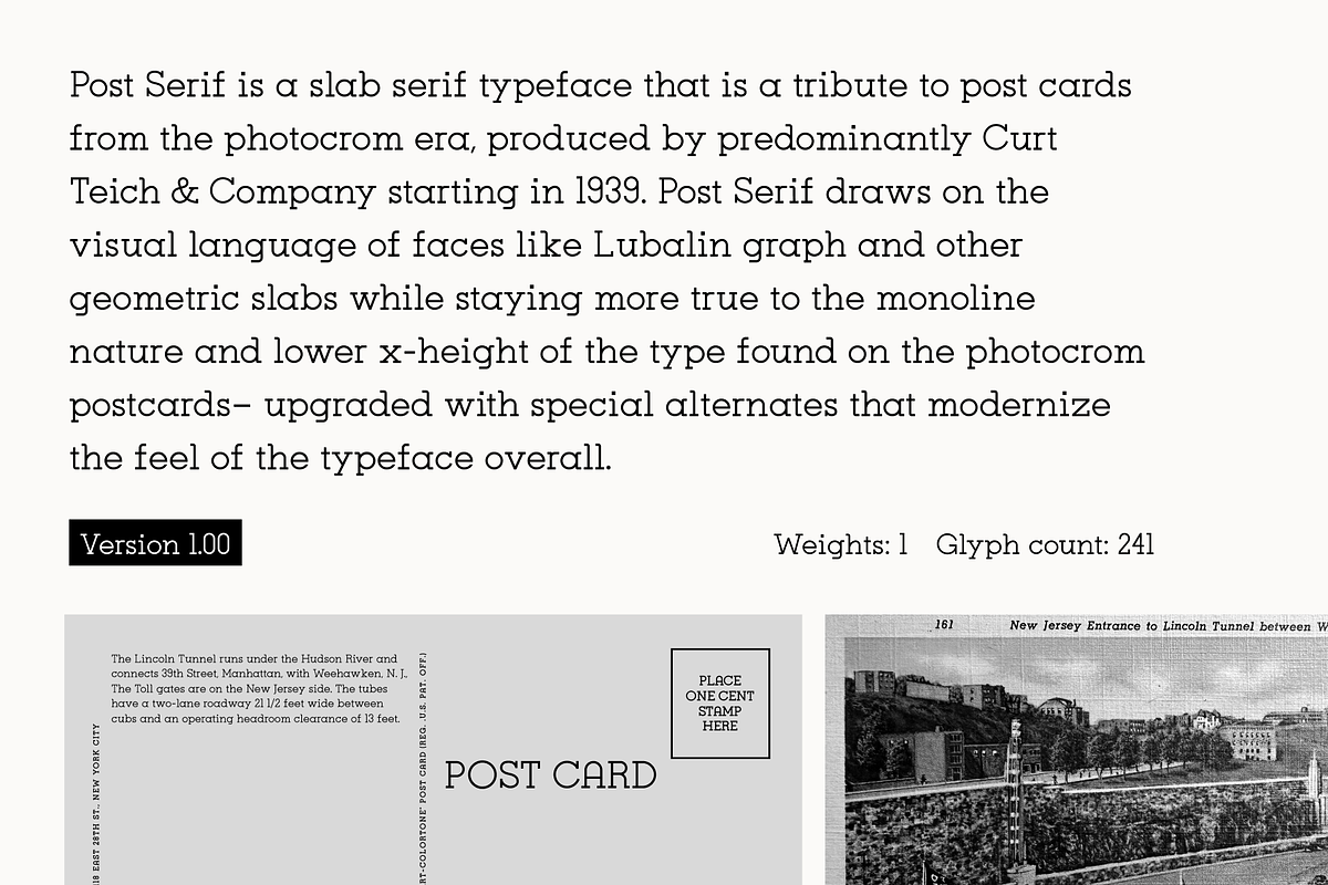 Post Serif - Vintage slab-serif, a Slab Serif Font by Jacob Waites (Photo 3 of 11)