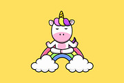 Cute Animal Meditating Pack Cartoon, an Animal Illustration by Artstorystudio (Thumbnail 5 of 5)
