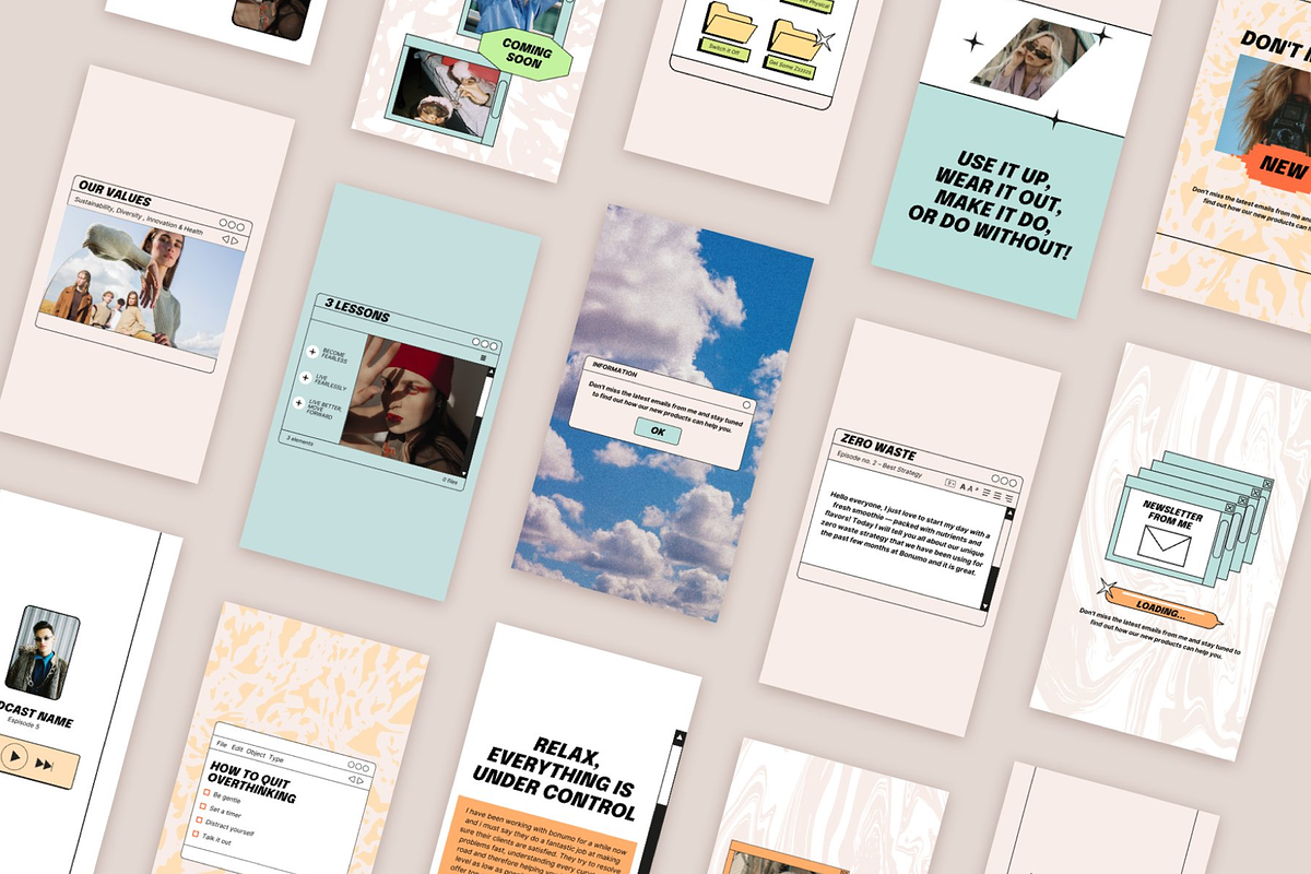 Instagram Retro Templates Bundle, a Social Media Template by Bonumo (Photo 14 of 14)