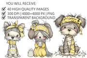 Whimsical Christmas Dog Clipart, an Illustration by Pixels.Craft (Thumbnail 3 of 5)
