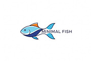 Minimal Fish Logo, a Branding & Logo Template by Logocreative (Thumbnail 1 of 2)