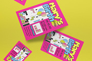 Pink Y2K Kids Birthday Invitation, an Invitation Template by graphicook (Thumbnail 2 of 3)