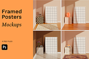 Framed Poster Mockup Bundle, a Print Template by Bonumo (Thumbnail 1 of 8)