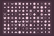 Flower Stamp Brushes for Procreate, a Brush Add-On by seamless team (Thumbnail 5 of 5)