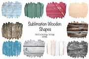 Sublimation Wood Shapes, a Shape Add-On by VetalStock (Thumbnail 1 of 3)