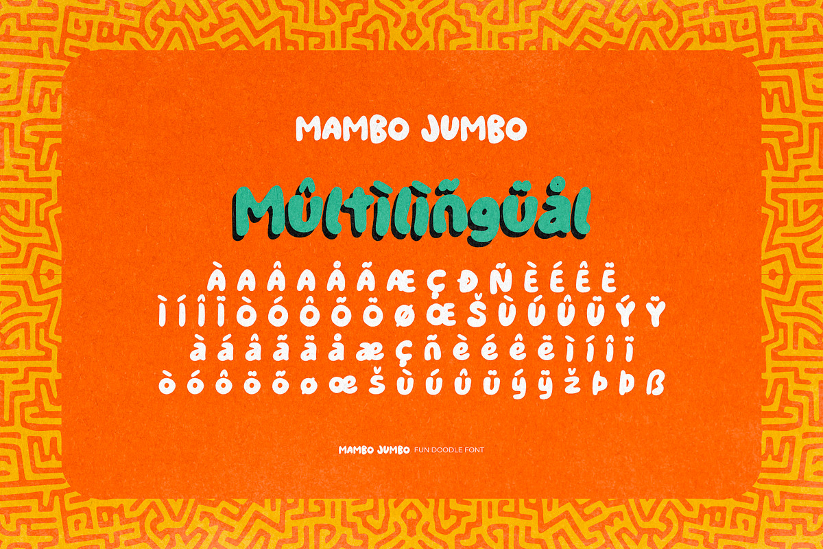 Mambo Jumbo - Fun Doodle Font, a Handwritten Font by ikiiko (Photo 7 of 7)