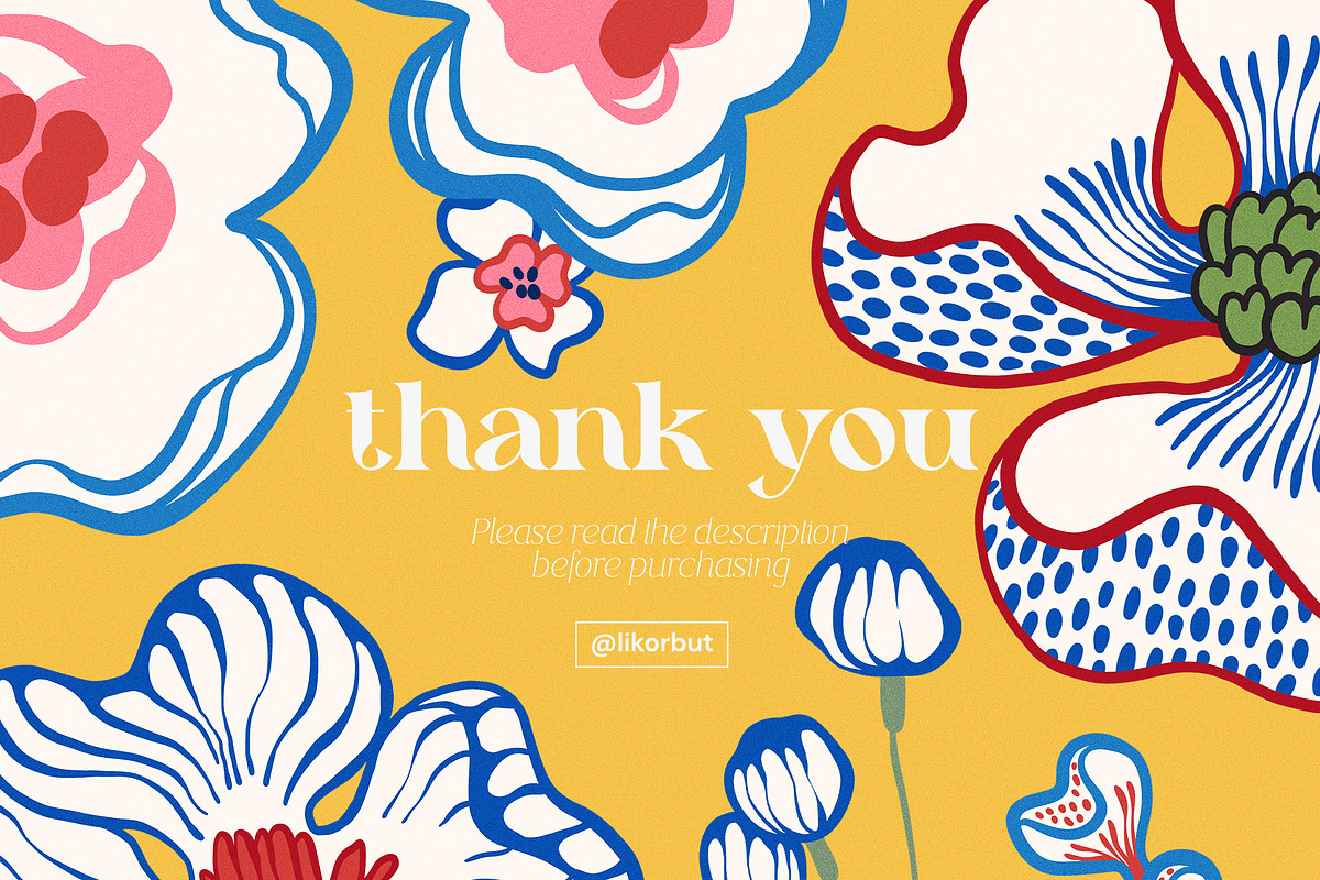 Mediterranean Bold Flower Pattern, a Pattern Graphic by likorbut (Photo 11 of 13)