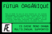 CS Daine Mono Drawn, a Sans Serif Font by Craft Supply Co. (Thumbnail 7 of 8)