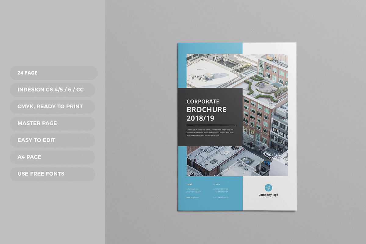Corporate Brochure, a Brochure Template by Tanber Hossen (Photo 1 of 13)