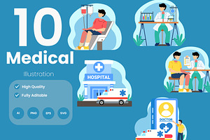 Medical Illustration Pack, an Illustration by baii09