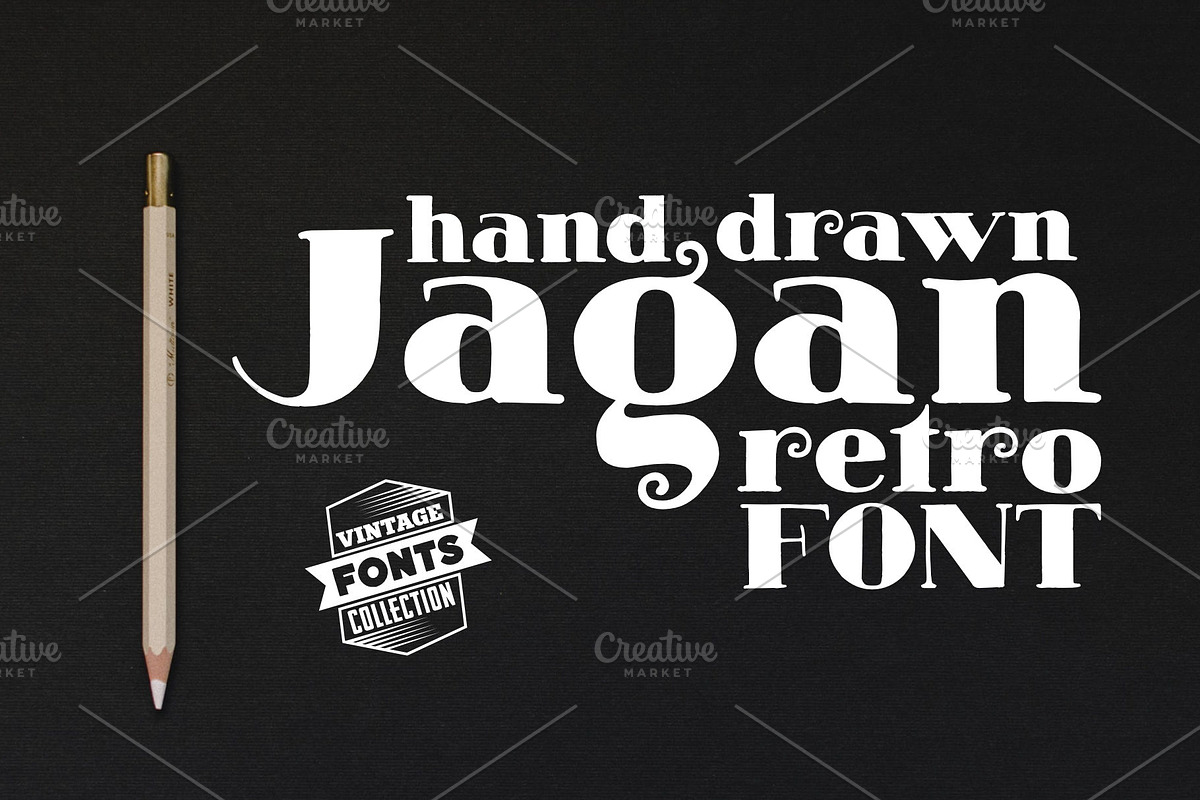 Jagan - 2 vintage fonts