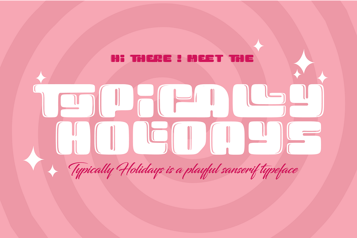 Typically Holidays - Playful Font, a Sans Serif Font by 177Studio (Photo 1 of 8)