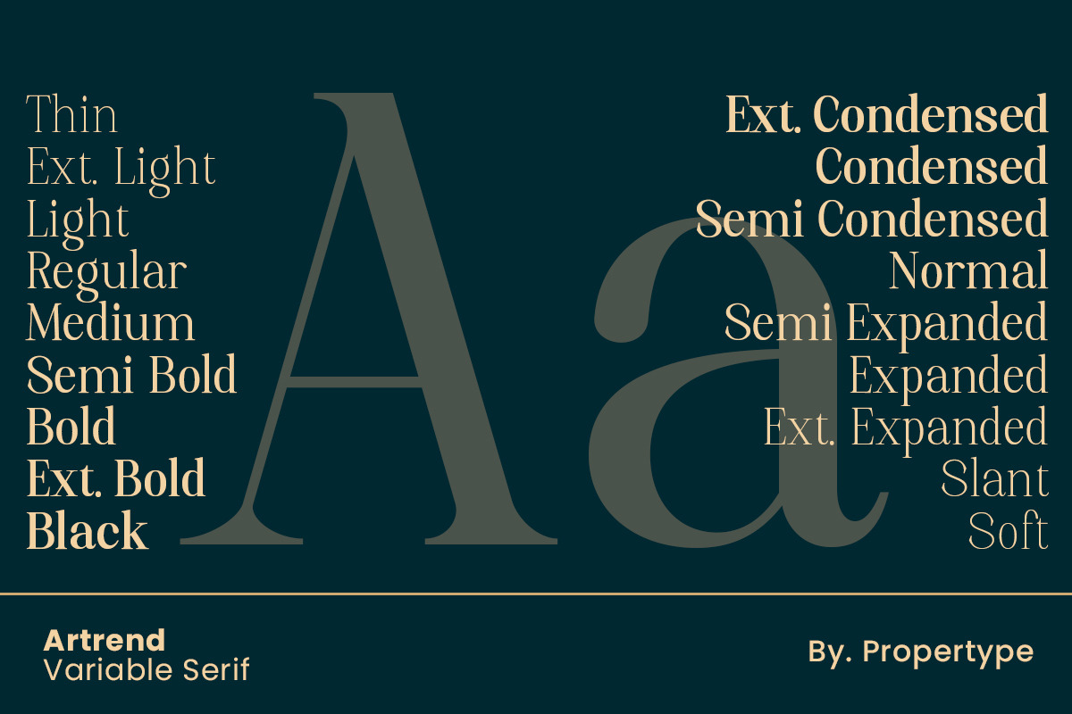 Artrend, a Serif Font by Propertype (Photo 3 of 15)