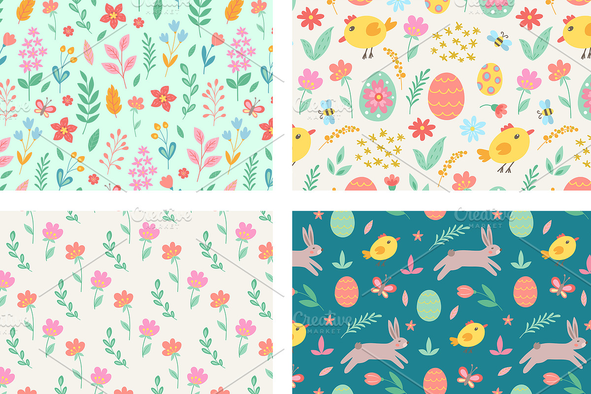 Cute Cartoon Vector Easter Kit, a Seasonal Illustration by Artspace (Photo 4 of 6)