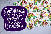 Unicorn Doodle Pack, an Animal Illustration by VitaminRGB (Thumbnail 2 of 4)