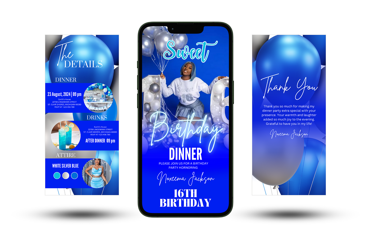 Sweet 16 Birthday Invitation