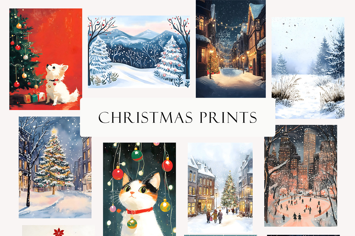 Christmas Wall Gallery Prints, a Graphic by SunnyAfternoons (Photo 9 of 9)
