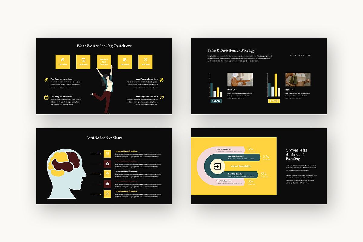 Luio : Lifestyle Brand Powerpoint, a Presentation Template by Punkl Camp (Photo 12 of 16)