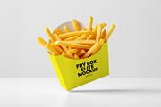 Floating Fry Box Mockup Collection, a Packaging Mockup by Elite Mockups (Thumbnail 2 of 5)