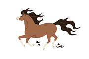Free horses running, galloping set, an Animal Illustration by Good Studio (Thumbnail 2 of 5)