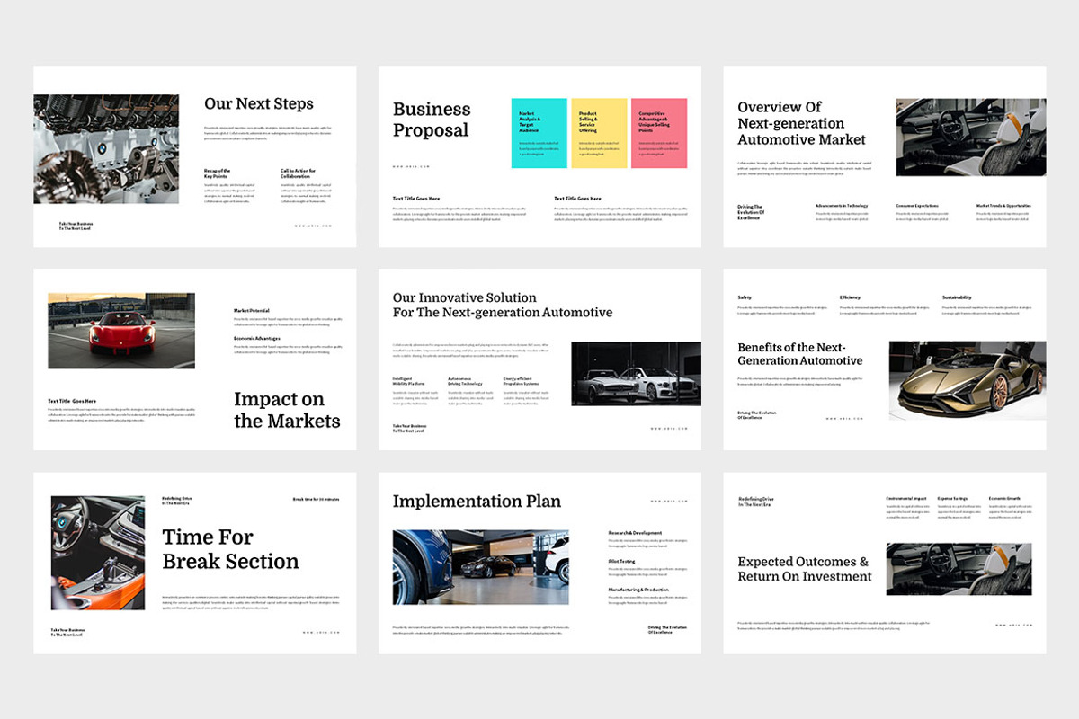 Adia : Automotive Google Slides, a Presentation Template by Punkl Camp (Photo 3 of 9)