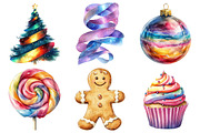Holographic Christmas Clipart PNG, an Illustration by Daily.Designs (Thumbnail 5 of 5)