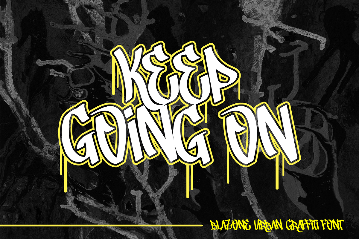 Blazone – Graffiti Font, a Handwritten Font by MJB Letters (Photo 5 of 10)