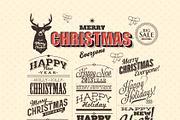 Vintage Christmas Bundle, an Illustration by Noka Studio (Thumbnail 4 of 7)