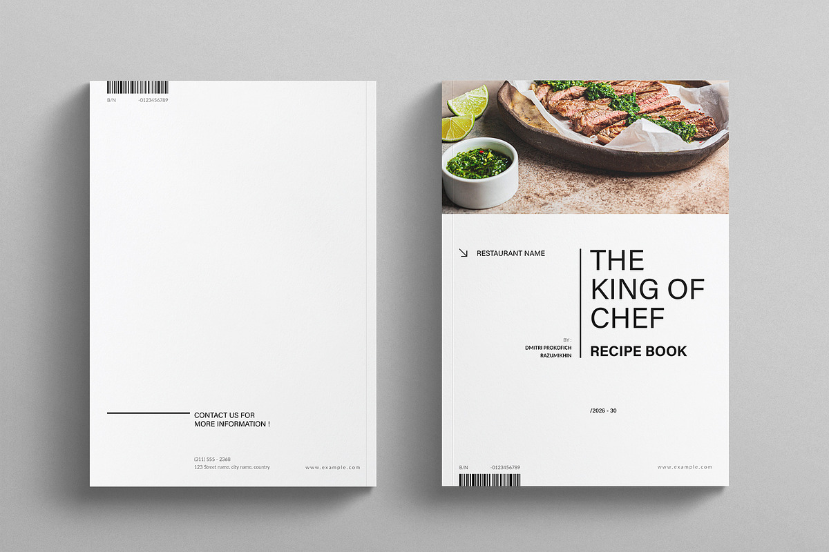 Recipe Cookbook Template, a Brochure Template by E-Type (Photo 8 of 8)
