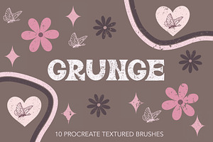 10 Grunge Distressed Procreate Brush