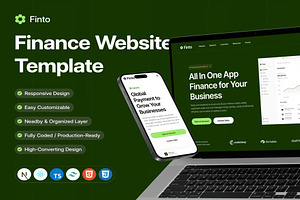 Finto Finance Website Coded Template