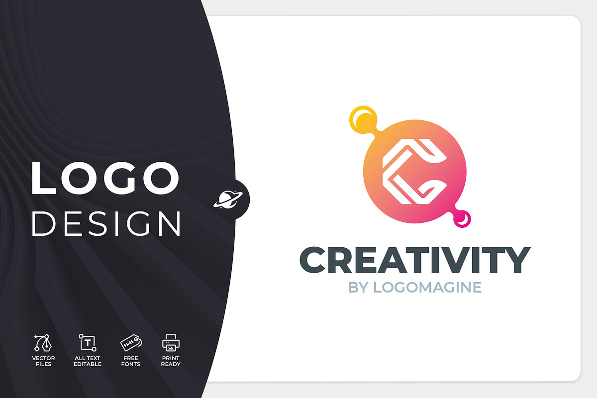 Creativity - Letter C Logo Template, a Branding & Logo Template by LOGOMAGINE (Photo 1 of 16)