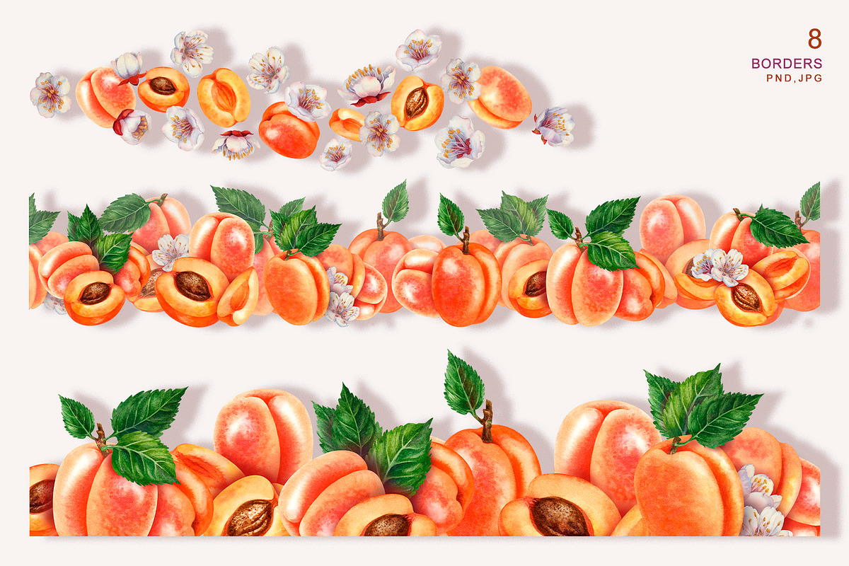 Apricot Jam & Juice, watercolor, a Food Illustration by EL_SUHOVA (Photo 6 of 14)