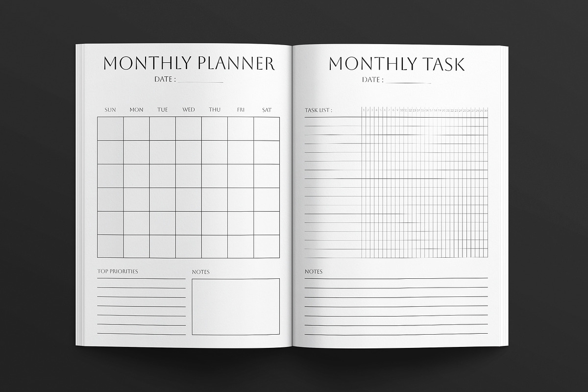 Digital Planner Template, a Brochure Template by E-Type (Photo 4 of 7)