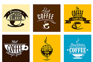 Hot Fresh Morning Coffee Cup Banners