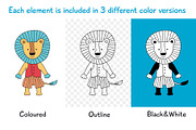 Nursery for a boy- Clipart&lettering, an Animal Illustration by Truefiesta (Thumbnail 3 of 8)