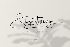 Signaturing - An Inky Handwritten