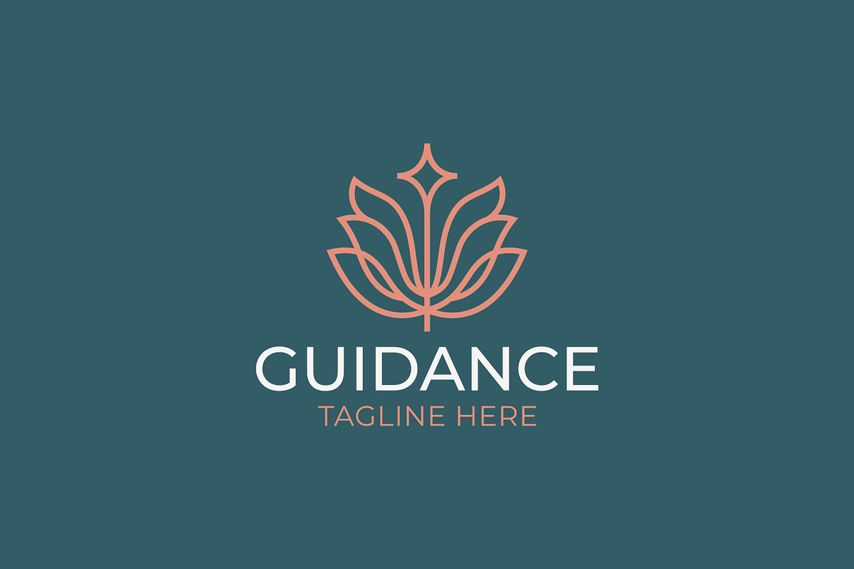 Abstract Floral Guidance Logo, a Branding & Logo Template by Signatoro (Photo 1 of 3)