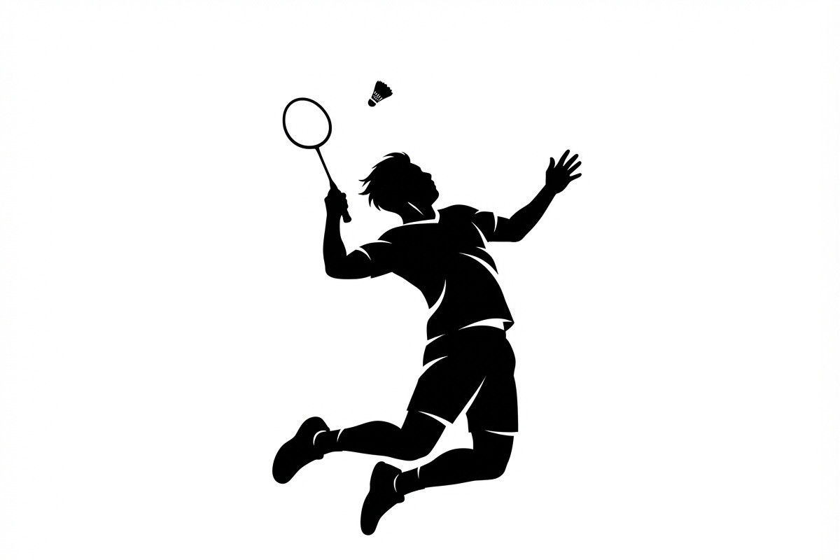 60 Badminton Player Smash Silhouette, a Person Illustration by Amazin_art (Photo 27 of 42)
