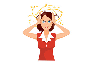 Stressed and frustrated business, a Healthcare Illustration by Shanvood art