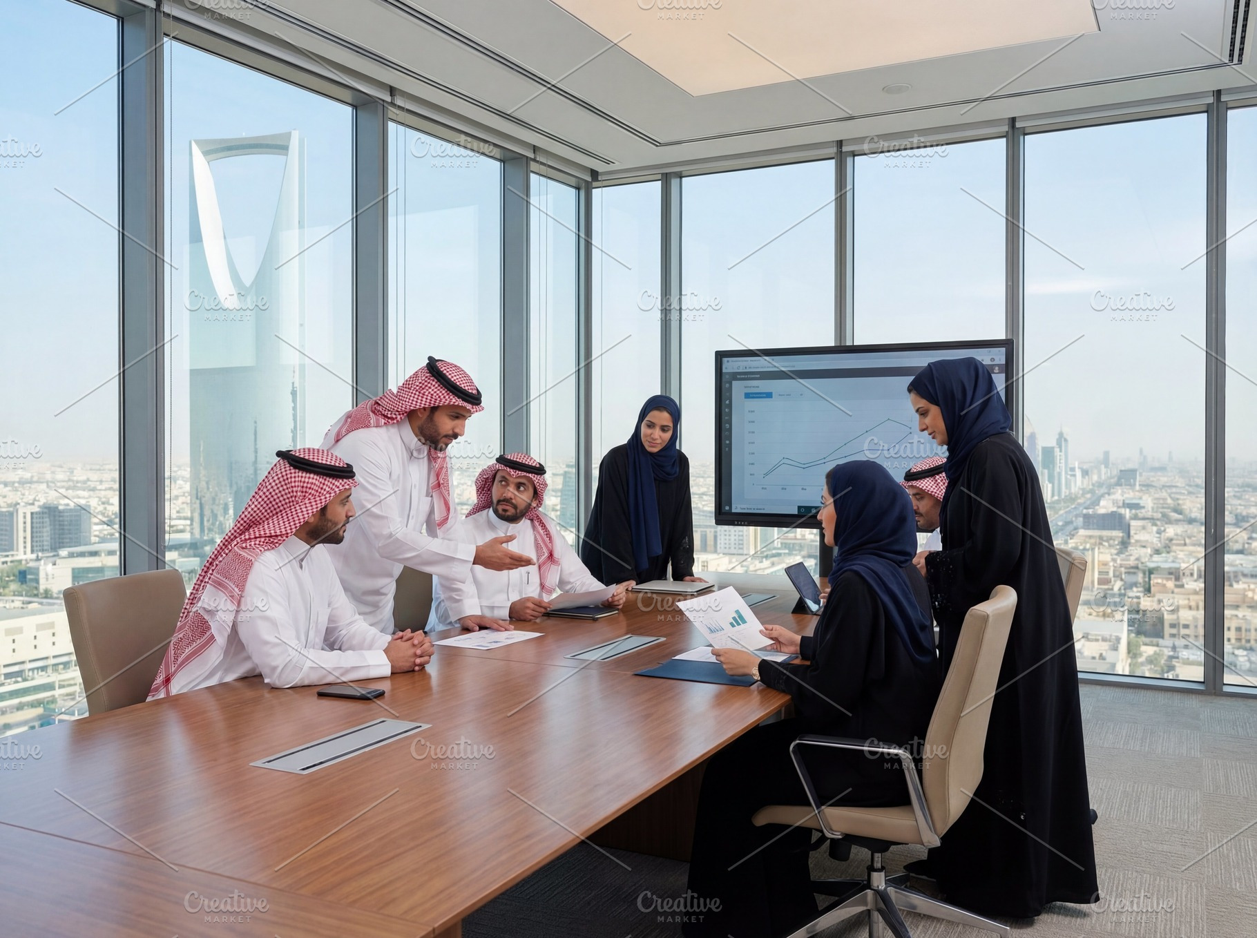 Saudi Businessman Working on Office, a Business Photo by Taiffco